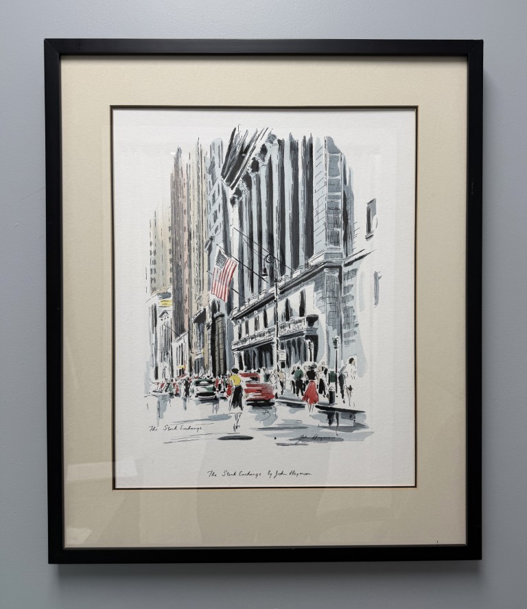 "The Stock Exchange" Lithograph by John Haysom "The Stock Exchange" Lithograph by John Haysom