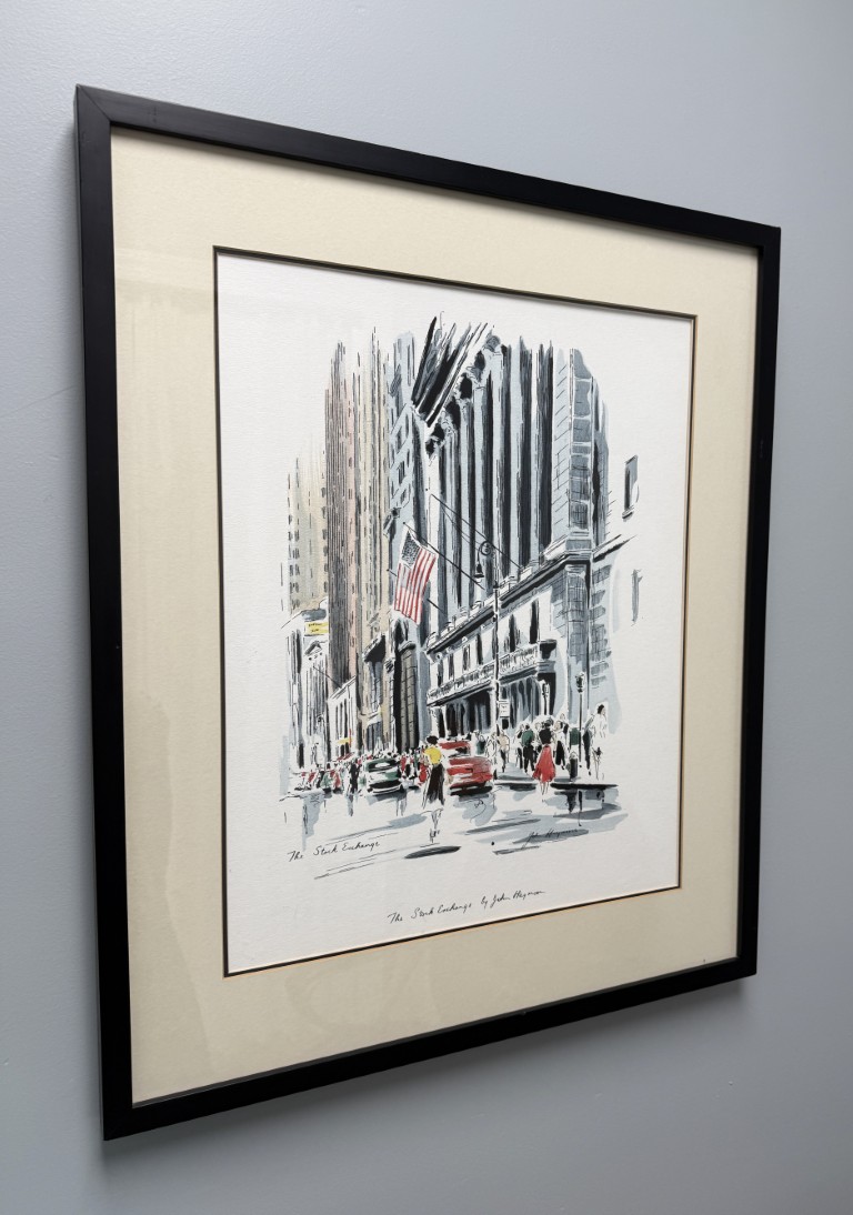 "The Stock Exchange" Lithograph by John Haysom "The Stock Exchange" Lithograph by John Haysom