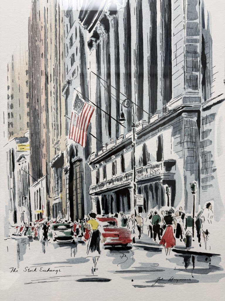 "The Stock Exchange" Lithograph by John Haysom "The Stock Exchange" Lithograph by John Haysom