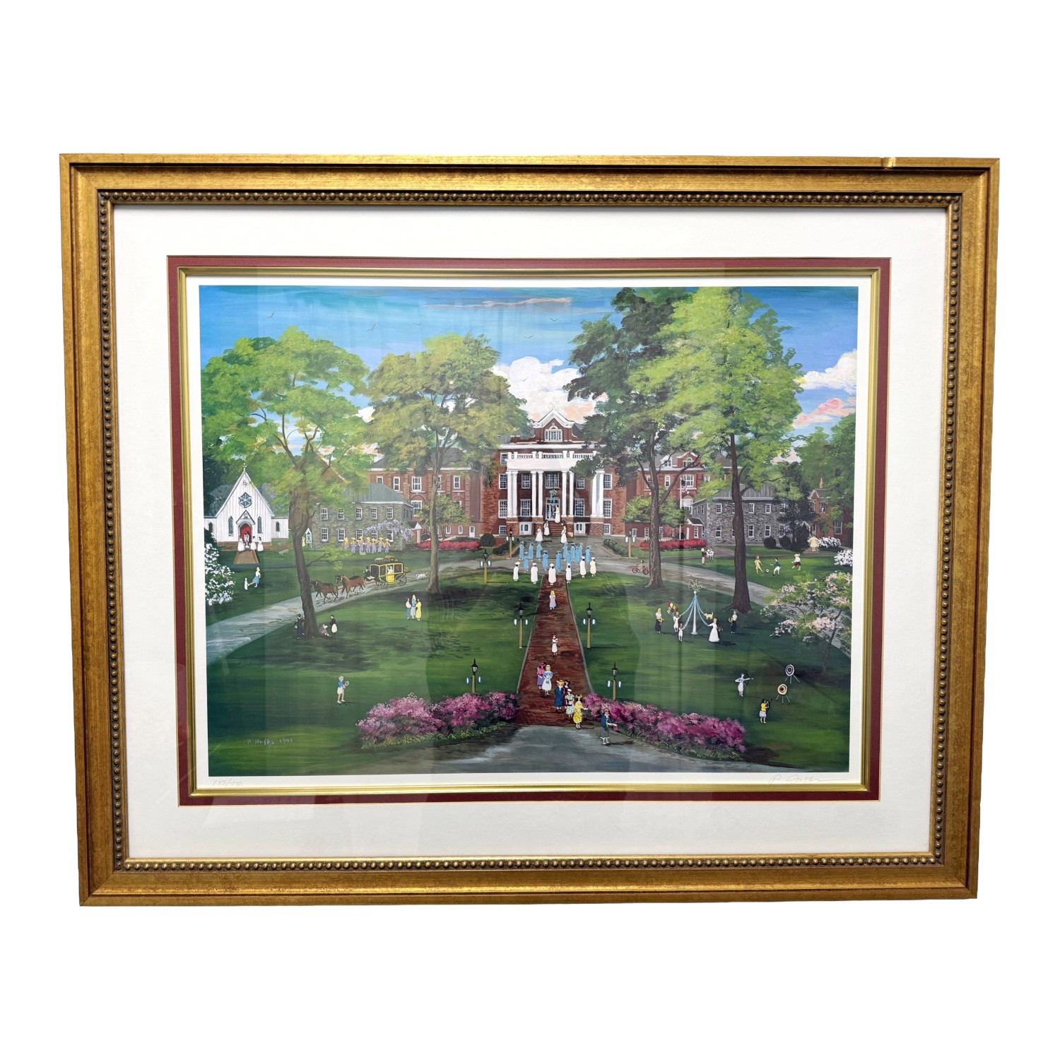 Limited Edition Print of Raleigh's St. Mary's College by Parks Duffey Limited Edition Print of Raleigh's St. Mary's College by Parks Duffey