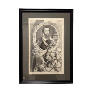1741 Engraving of Robert Devereux, Earl of Essex by Jacobus Houbraken