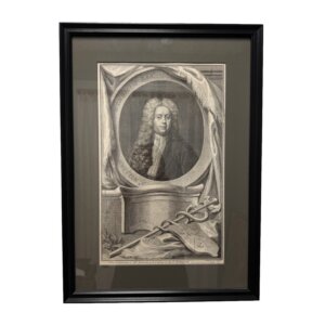1741 Engraving of Sr. William Wyndham Bar by Jacobus Houbraken