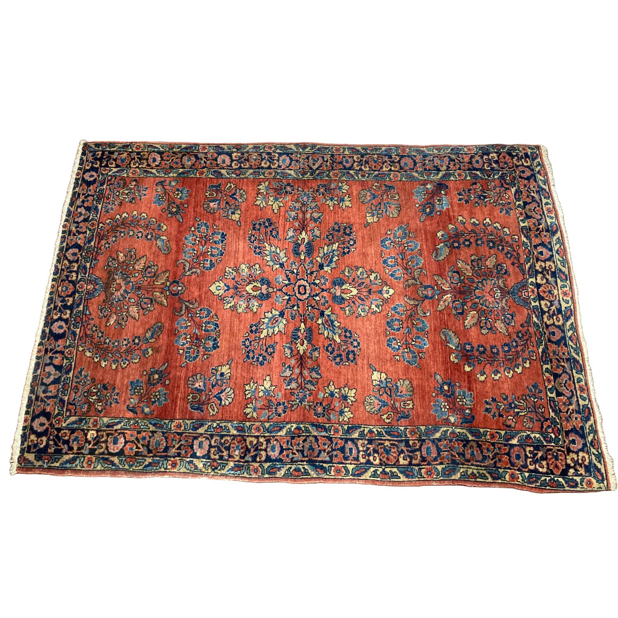 Antique 3 x 5 Quality Hand Knotted Rug Antique 3 x 5 Quality Hand Knotted Rug