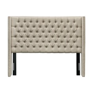 New Queen Size Upholstered & Tufted Wingback Headboard
