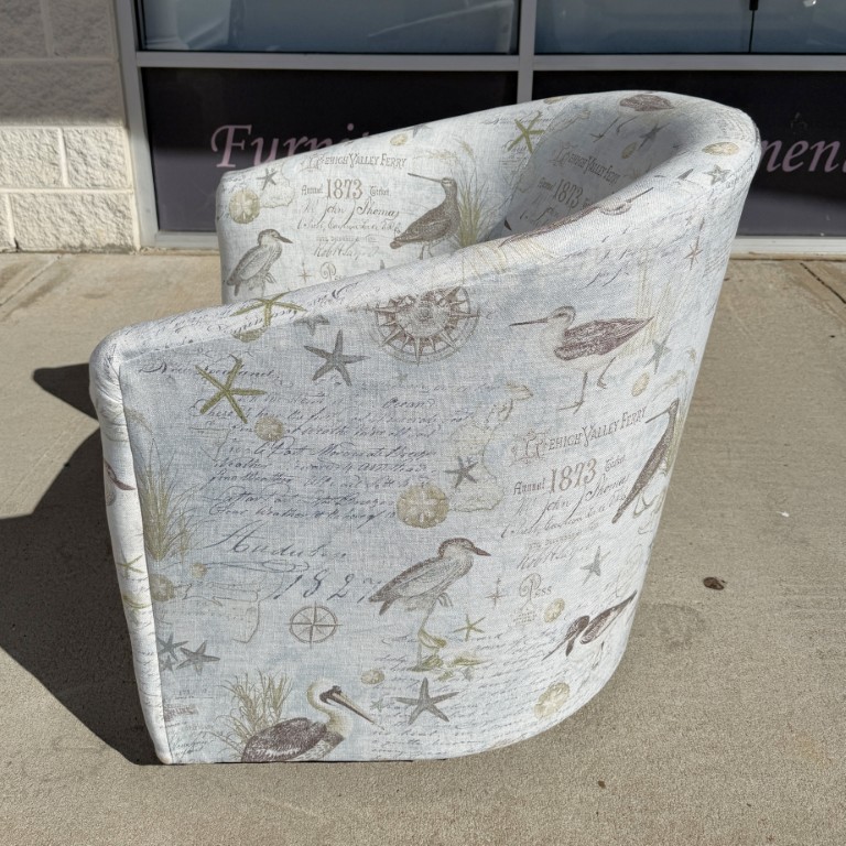 New Luke Home Badin Swivel Chair with Audobon Upholstery New Luke Home Badin Swivel Chair with Audobon Upholstery