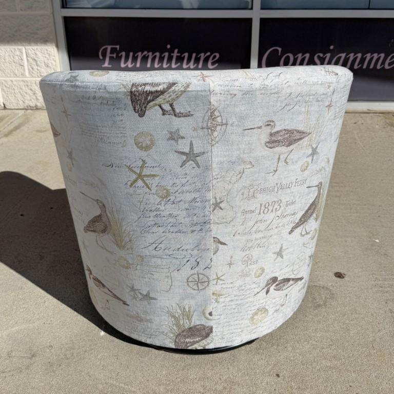 New Luke Home Badin Swivel Chair with Audobon Upholstery New Luke Home Badin Swivel Chair with Audobon Upholstery