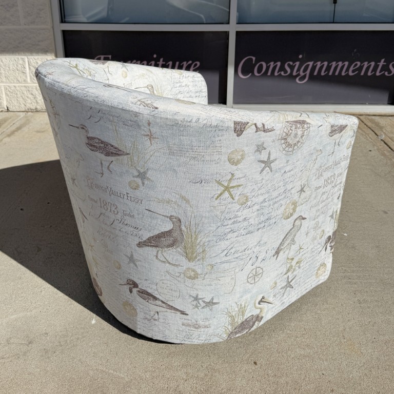 New Luke Home Badin Swivel Chair with Audobon Upholstery New Luke Home Badin Swivel Chair with Audobon Upholstery