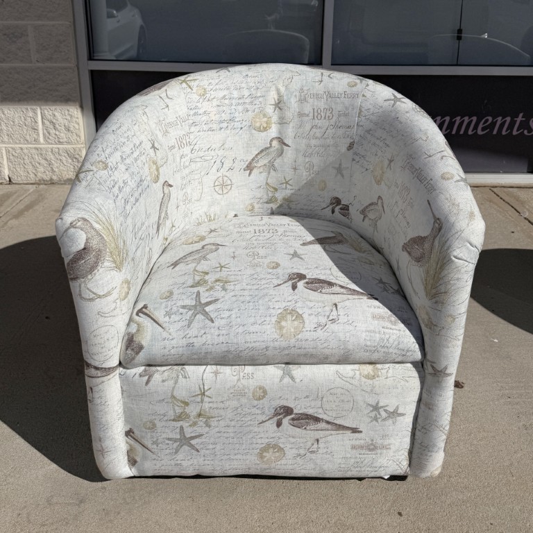 New Luke Home Badin Swivel Chair with Audobon Upholstery New Luke Home Badin Swivel Chair with Audobon Upholstery