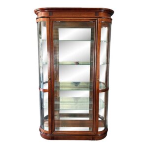 Pulaski Cherry Bow Front Curio Cabinet