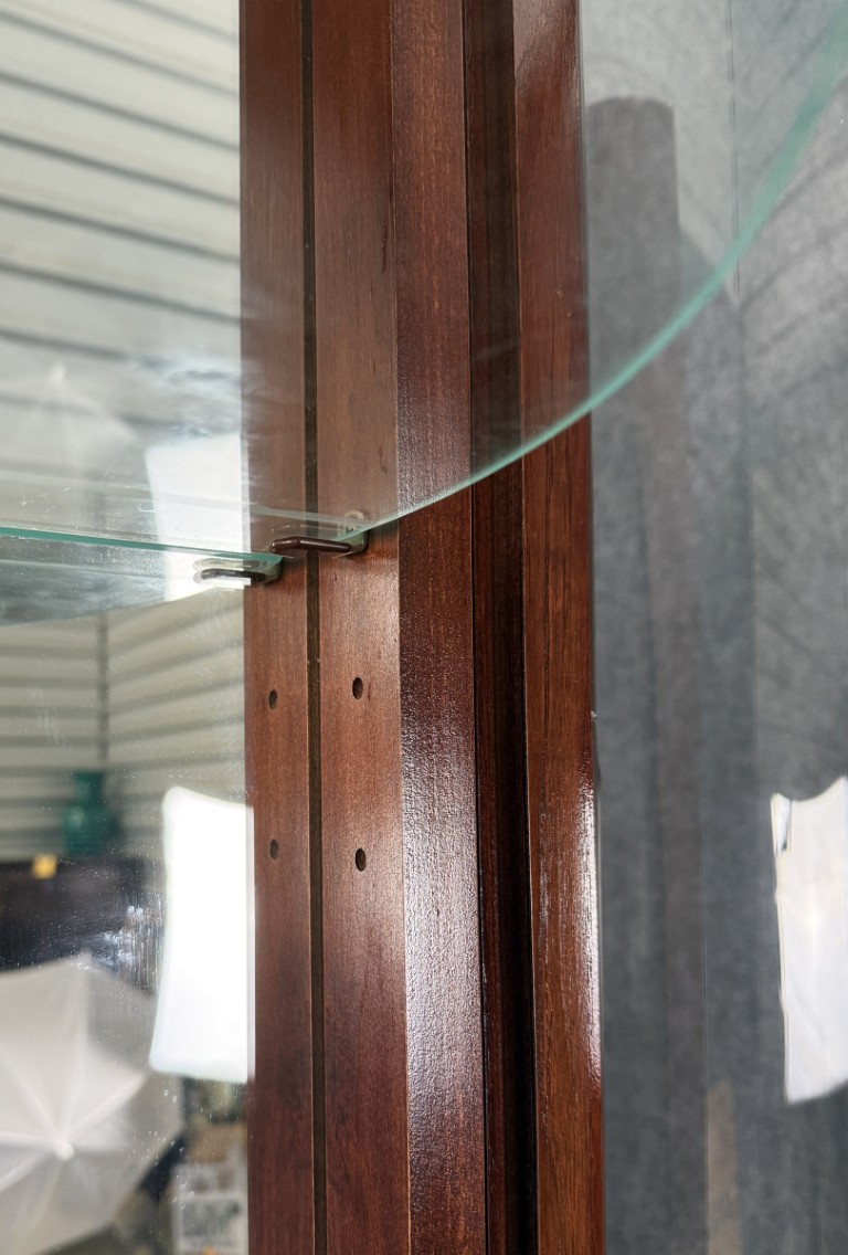 Pulaski Cherry Bow Front Curio Cabinet Pulaski Cherry Bow Front Curio Cabinet