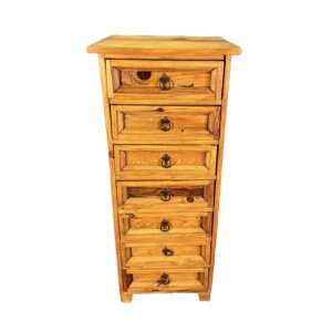 Vintage Light Pine 7-Drawer Lingerie Chest