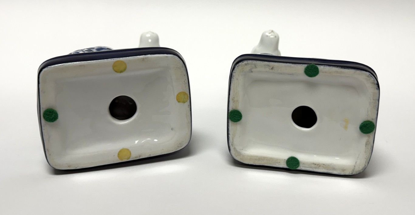 Pair of Blue and White Staffordshire Style Dogs Pair of Blue and White Staffordshire Style Dogs