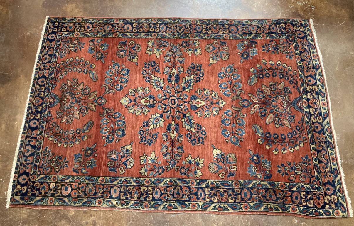 Antique 3 x 5 Quality Hand Knotted Rug Antique 3 x 5 Quality Hand Knotted Rug