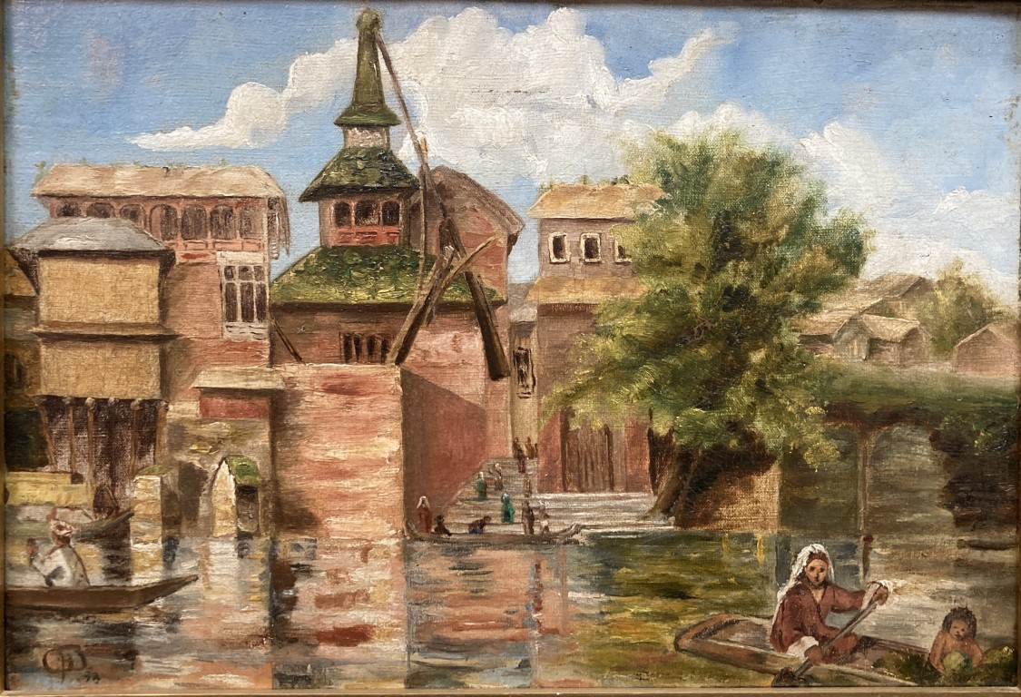 Ornately Framed Original Signed and Dated Oil Painting of Venetian Scene Ornately Framed Original Signed and Dated Oil Painting of Venetian Scene