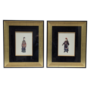 Pair Of Chinese Ancestral Portraits