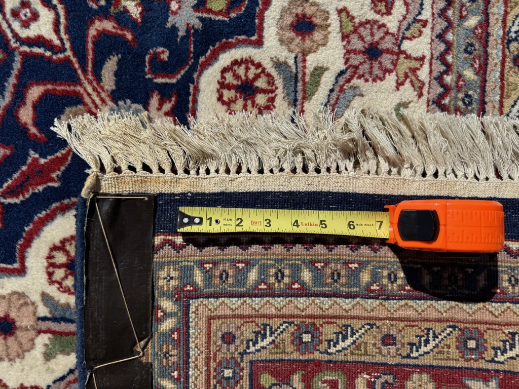 9x12 Hand-Knotted Blue Persian Tabriz-Style Area Rug 9x12 Hand-Knotted Blue Persian Tabriz-Style Area Rug