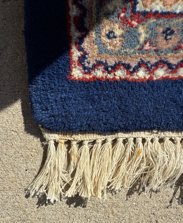 9x12 Hand-Knotted Blue Persian Tabriz-Style Area Rug 9x12 Hand-Knotted Blue Persian Tabriz-Style Area Rug