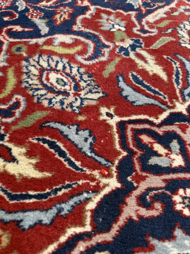 9x12 Hand-Knotted Blue Persian Tabriz-Style Area Rug 9x12 Hand-Knotted Blue Persian Tabriz-Style Area Rug