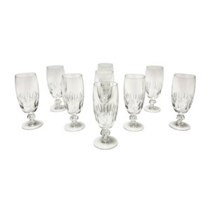 Set of 9 Tiffin Balfour Crystal Juice Glasses
