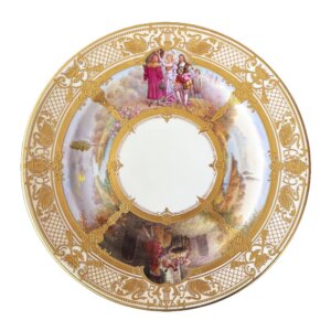 Vintage Holzner's Glaspalast Karlsbad Decorative Plate