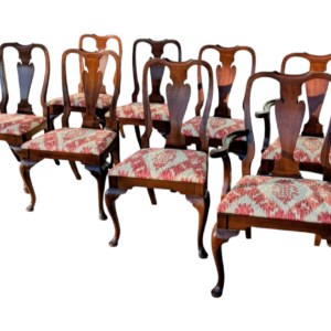 Queen Anne Style Dining Chairs Attributed To American Drew