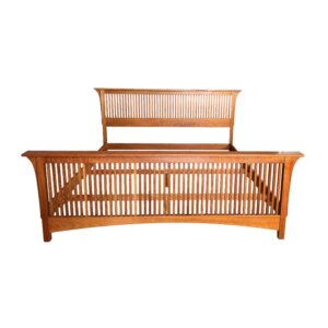 Stickley Mission Collection King Size Cherry Spindle Bed