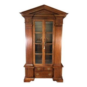 Vintage Hickory Chair William E. Poole Collection China Cabinet