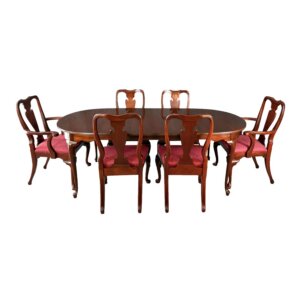 Hickory Chair 7 Piece Solid Mahogany Dining Set