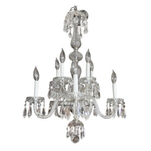 Vintage 10 Arm Crystal Chandelier