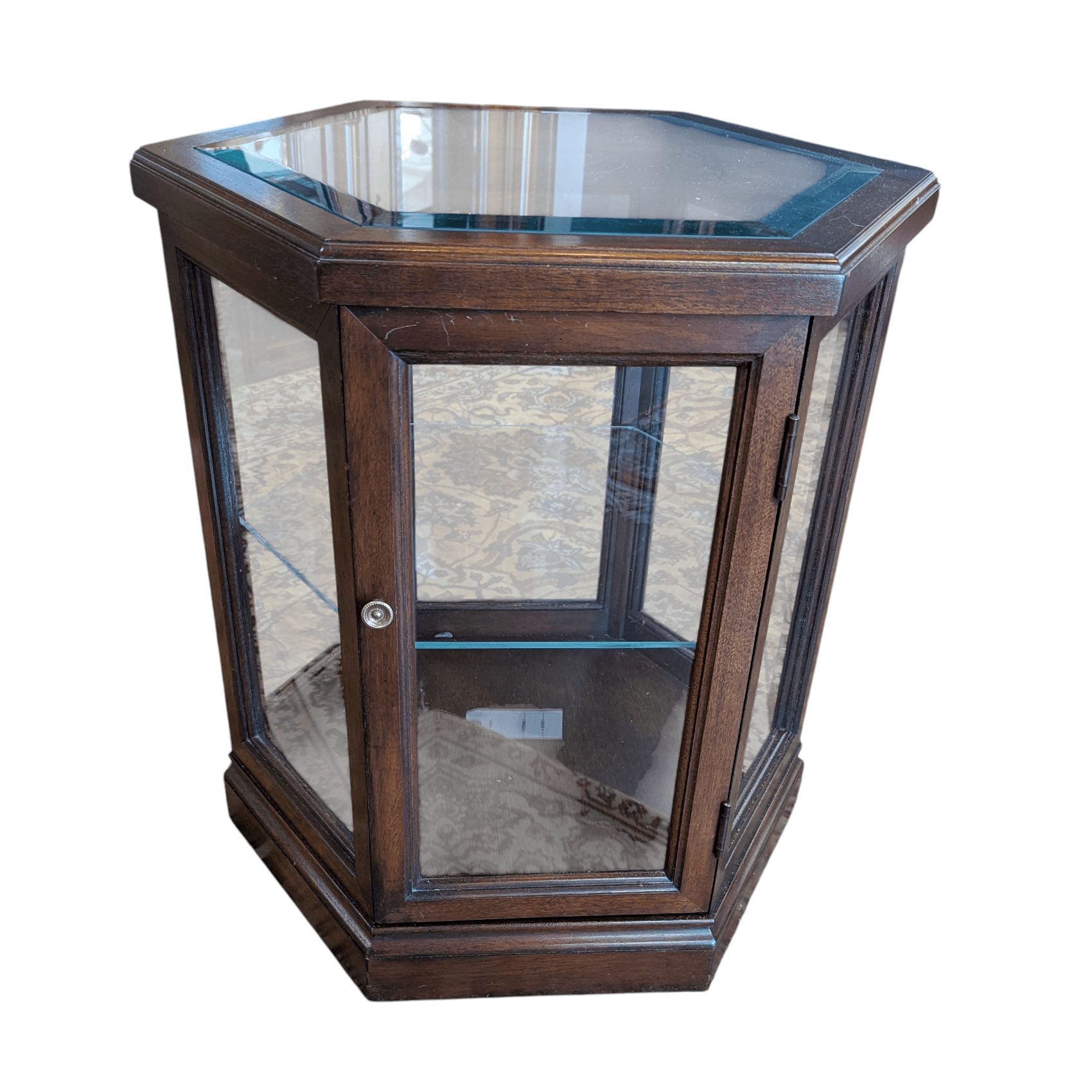 Vintage Hexagon Display Cabinet / Side Table.MP_ Vintage Hexagon Display Cabinet / Side Table