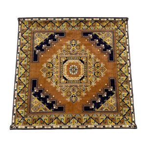 Vintage Kazak-Style 5ft "Square" Handmade Tapestry