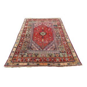 Early 1900s 10x13 Persian Shiraz Hand-Knotted Area Rug