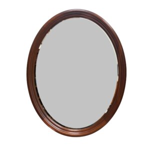 Henkel Harris Solid Mahogany Oval Mirror