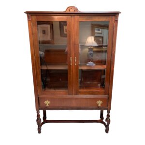 Vintage Walnut China Cabinet