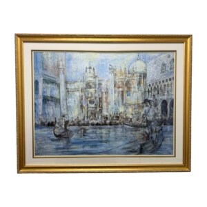 Large Limited Edition Print of "Venice Lagoon" by Edna Hibel