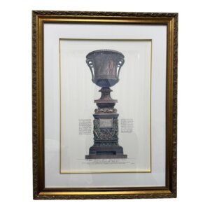 Framed Giclee of Giovanni Battista Piranesi Urn Etching: Al Signor Thomasso Moore