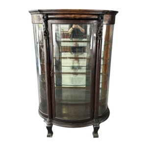 Early 1900s Curio Cabinet with Paw Feet