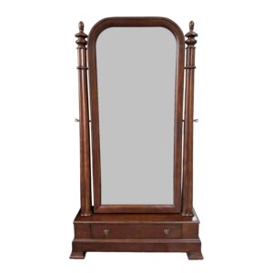 Bassett Furniture Floor Mirror with Drawer