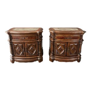 Pair of Michael Amini Windsor Court Nightstands