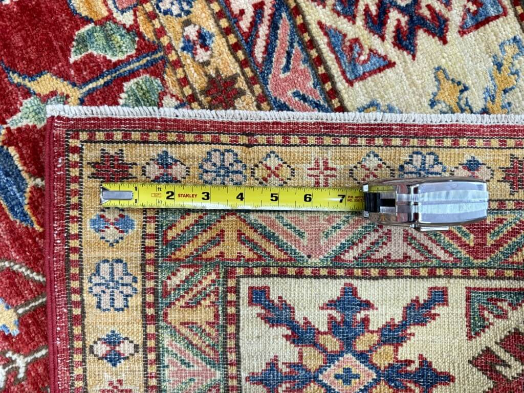 7x11 Hand-Knotted Kazak-Style Area Rug 7x11 Hand-Knotted Kazak-Style Area Rug