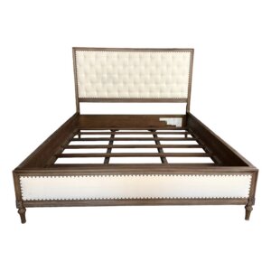 Restoration Hardware Maison Collection Fabric Diamond-Tufted California King Bed Frame