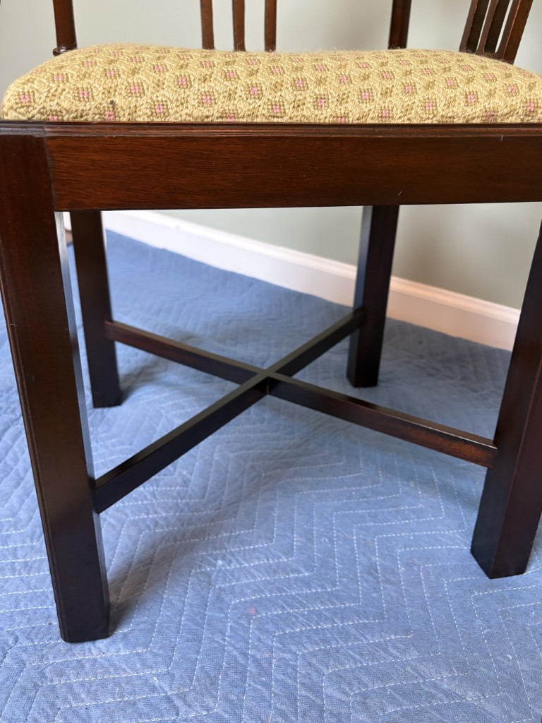 Solid Mahogany Chippendale Style Corner Chair Solid Mahogany Chippendale Style Corner Chair