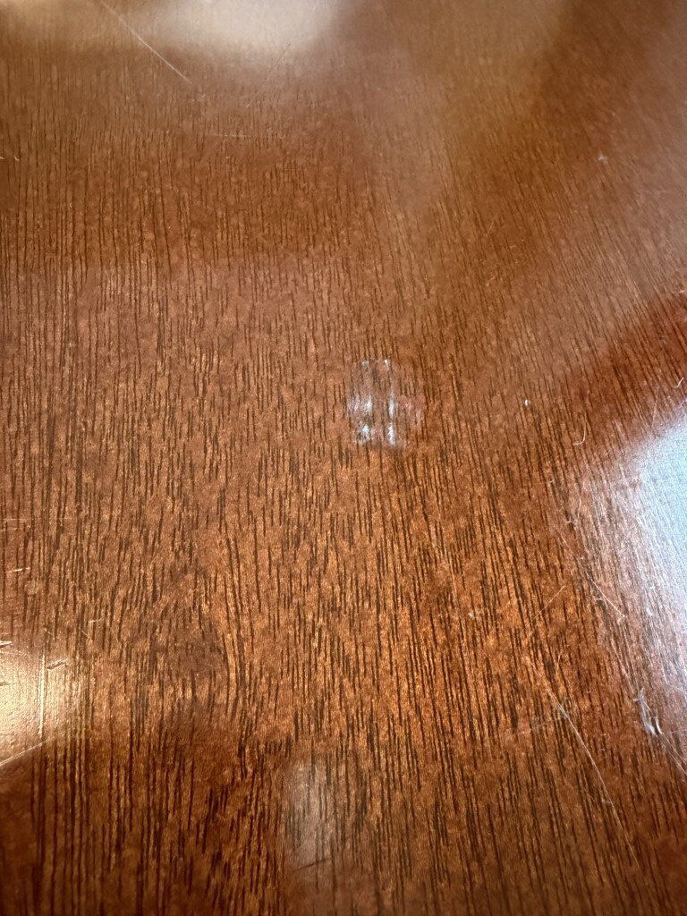 Wide Mahogany Demilune Table Wide Mahogany Demilune Table