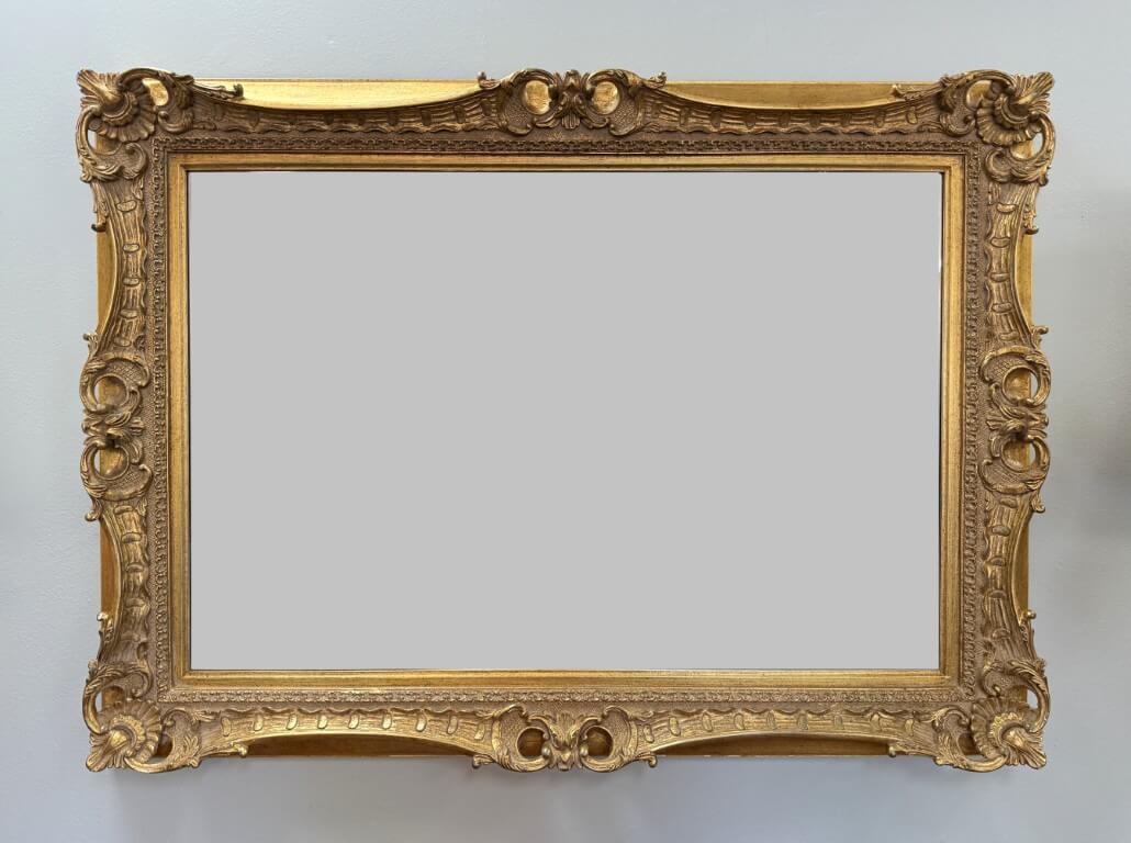 Ornate Gold-Decorated Beveled Mirror by Timeless Reflections Ornate Gold-Decorated Beveled Mirror by Timeless Reflections