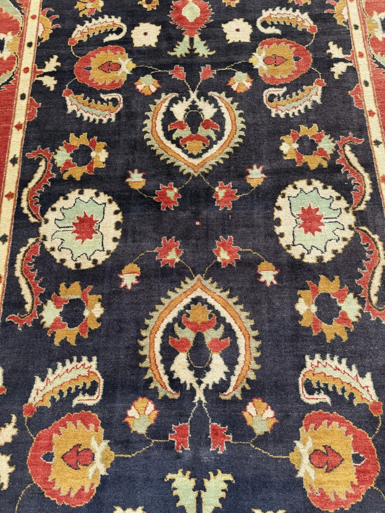 8x12 Oushak Style Hand-Knotted Area Rug 8x12 Oushak Style Hand-Knotted Area Rug