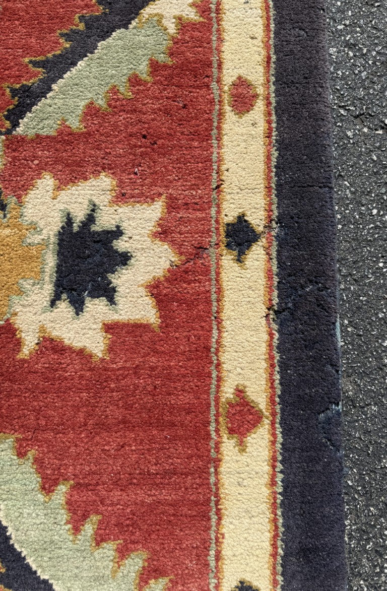 8x12 Oushak Style Hand-Knotted Area Rug 8x12 Oushak Style Hand-Knotted Area Rug