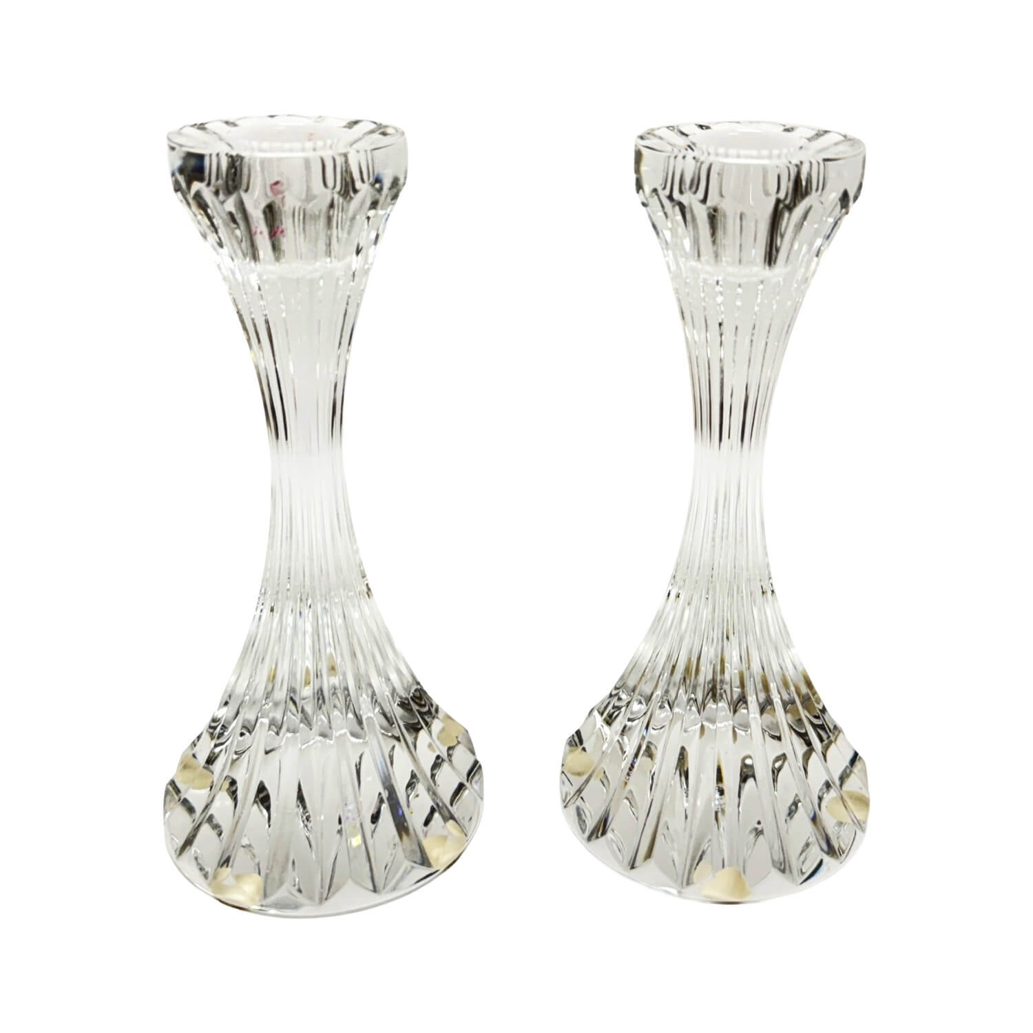 Pair of Baccarat Massena Fluted Candlesticks Pair of Baccarat Massena Fluted Candlesticks