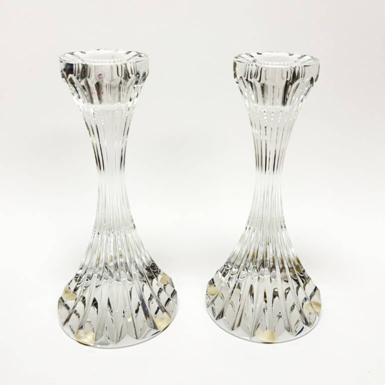 Pair of Baccarat Massena Fluted Candlesticks Pair of Baccarat Massena Fluted Candlesticks