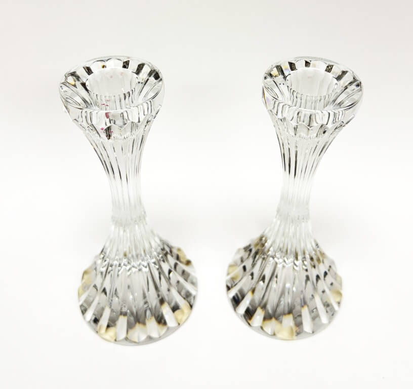 Pair of Baccarat Massena Fluted Candlesticks Pair of Baccarat Massena Fluted Candlesticks