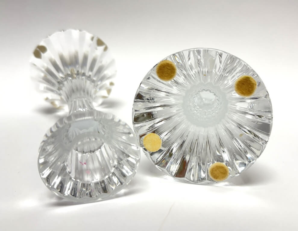 Pair of Baccarat Massena Fluted Candlesticks Pair of Baccarat Massena Fluted Candlesticks